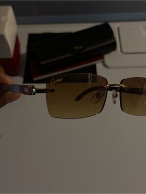 Cartier White Buffs